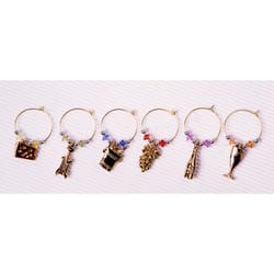 Prodyne Gold Steel Wine Charms