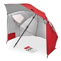 SPORT BRELLA Red 108 in. D Compact Umbrella