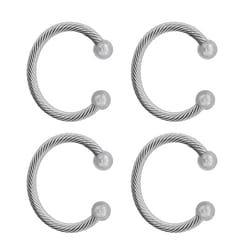 Haute Decor MantleClip Chic Silver Stocking Holder