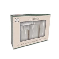 Gerson White No Scent LED Flameless Flickering Candle