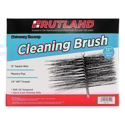 Rutland Chimney Sweep 12 in. Square Oil Tempered Chimney Brush