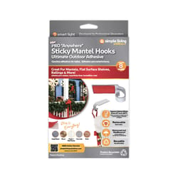 Simple Living Solutions Max Pro Anywhere Sticky Mantel Hooks 8 pk