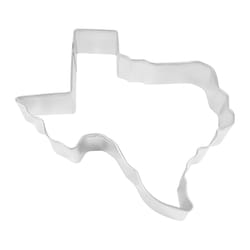 R&M International Corp 5 in. W X 5 in. L Texas State Cookie Cutter Silver 1 pc