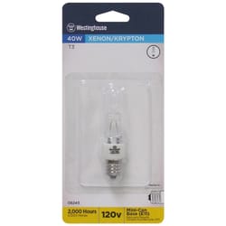 Westinghouse 40 W T3 Specialty Incandescent Bulb E11 White 1 pk