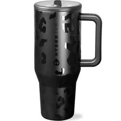 Hydrojug 40 oz Black Leopard Travel Tumbler