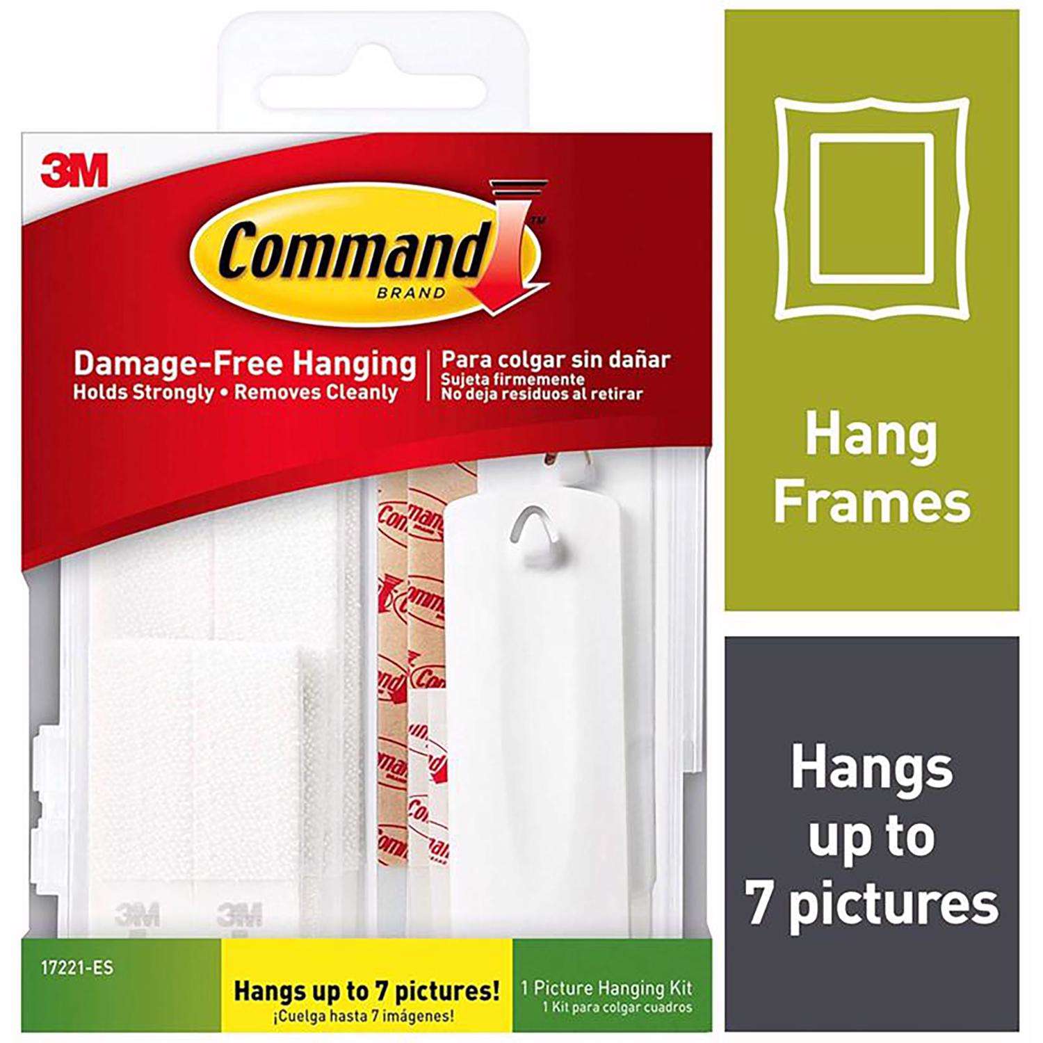 3M Command White Assorted Picture Hanging Strips 4 lb 24 pk - Ace