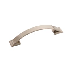 Amerock Candler Cabinet Pull 3-3/4 in. Satin Nickel 1 pk