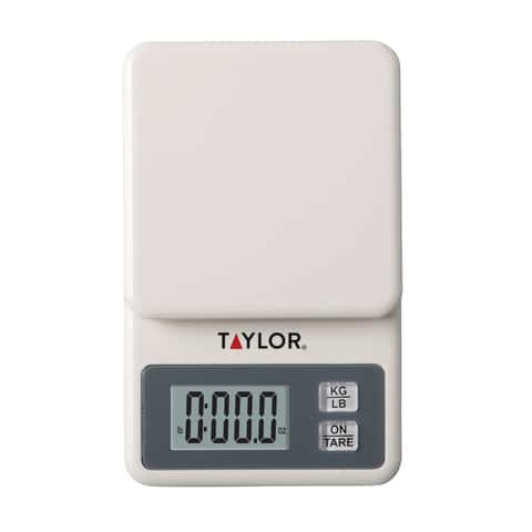 Taylor White Digital Kitchen Scale 11 lb - Ace Hardware