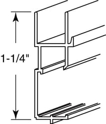 Prime-Line Mill Aluminum 1-1/4 in. W X 72 in. L Window Frame 1 pk