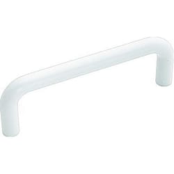 Hickory Hardware Midway Contemporary Bar Cabinet Pull 3 in. White 1 pk