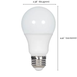 Satco . A19 E26 (Medium) LED Bulb Cool White 60 Watt Equivalence 100 pk