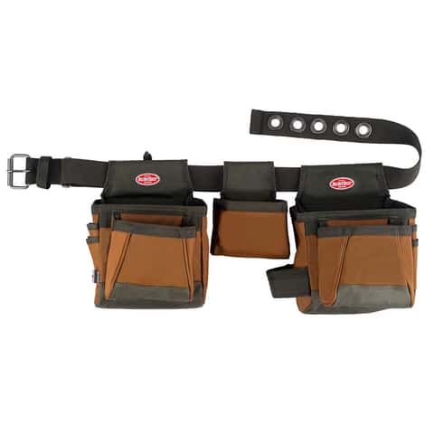 Bucket Boss 11 pocket Polyester Comfort Lift Rig Tool Belt Brown 52 in. -  Ace Hardware