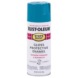 Rust-Oleum Stops Rust Gloss Lagoon Protective Enamel Spray Paint 12 oz