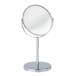 Wenko Assisi 13.58 in. H X 7.28 in. W Round Makeup Mirror Chrome Silver