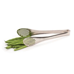 RSVP International Endurance Silver Stainless Steel Straining Tongs