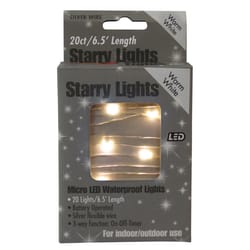 Holiday Bright Lights LED Micro Dot/Fairy Clear/Warm White 20 ct Novelty Christmas Lights 6.5 ft.