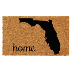 Home & More 1.58 ft. W X 2.58 ft. L Multi-color Florida Home Coir Door Mat