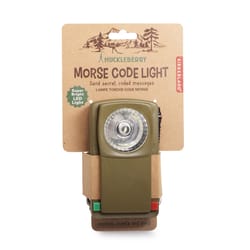 Kikkerland Huckleberry Morse Code Light Green