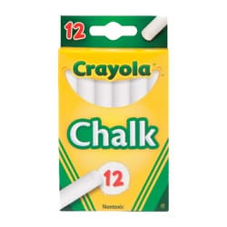Crayola Nontoxic White Chalk 12 pk