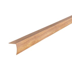 M-D BUILDING PRODUCTS METAL DECOR 1.13 in. H X 1.13 in. W X 36 in. L Oak Aluminum Stair Edge