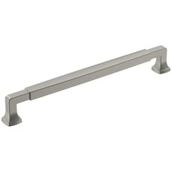 Amerock Stature Transitional Rectangle Cabinet Pull 8-13/16 in. Satin Nickel 1 pk