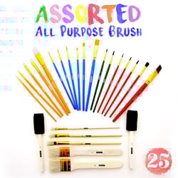 Bazic Products Assorted Paint Brush Set