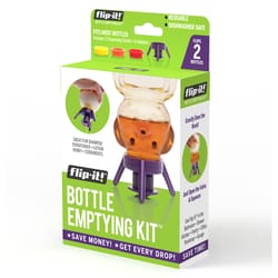 Flip-it! Purple Polypropylene Bottle Emptying Kit