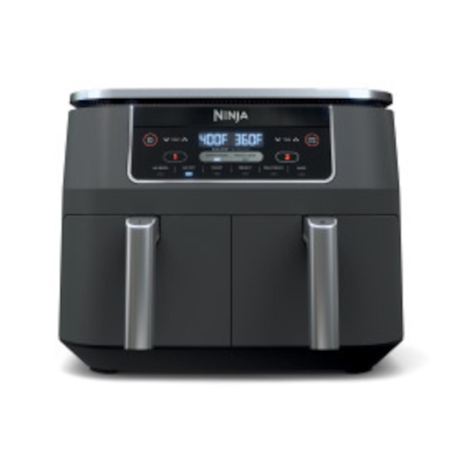 Photos - Fryer Ninja Foodi Dual Basket Black 8 qt Programmable Digital Air  DZ201 