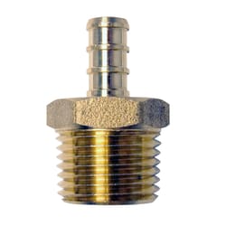 Apollo 3/8 in. PEX Barb in to X 1/2 in. D MPT Brass Reducing Adapter