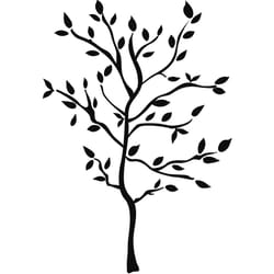 RoomMates 47 in. W X 62 in. L Tree Branches Peel and Stick Wall Decal