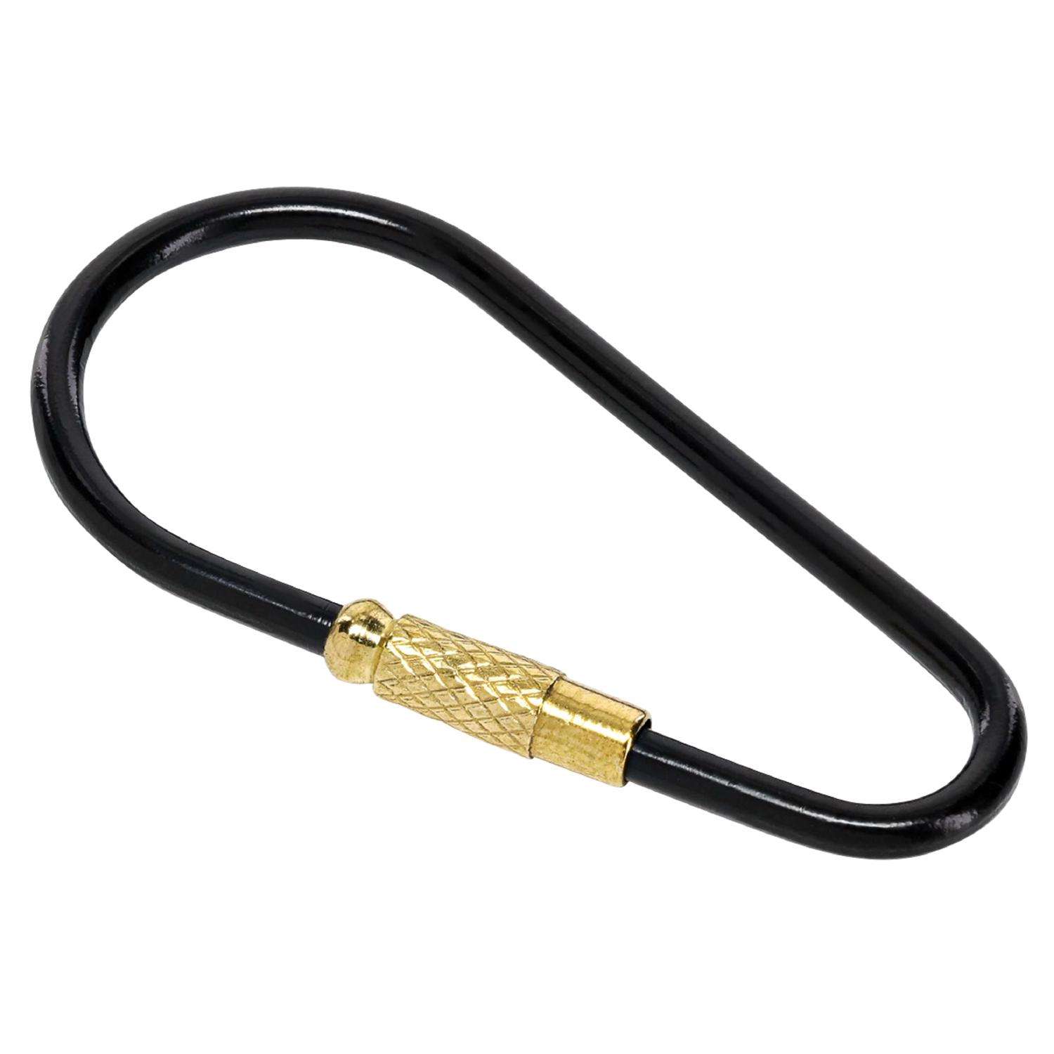Hillman Sanitas Brass Black/Gold Key Ring Ace Hardware