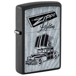 Zippo Black Car Ad Lighter 2 oz 1 pk