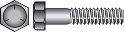 HILLMAN 7/16 in. D X 2-1/2 in. L Heat Treated Zinc Steel Hex Head Cap Screw 50 pk