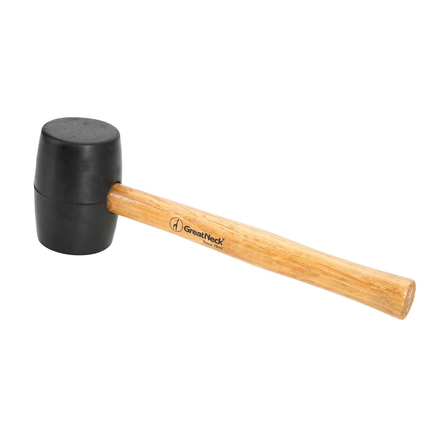 Picard Black Rubber Mallet 1 lb. (480 gm), 1 flat face, 1 domed face.