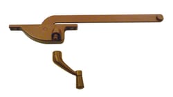 Prime-Line  Bronze  Steel  Left  Single-Arm Casement  Window Operator  For Steel Framed Windows 