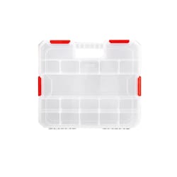 Ace 14.1 in. W X 2.05 in. H Storage Bin Plastic 18 compartments Clear