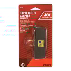 Ace Polarized 3 outlets Adapter 1 pk