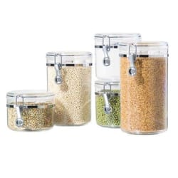 OGGI Clear Canister Set 5 pk