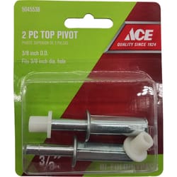 Ace Silver Plastic Bi-fold Door Pivot 2 pc