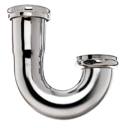 Keeney 1-1/2 in. D Chrome Plated Brass J Bend