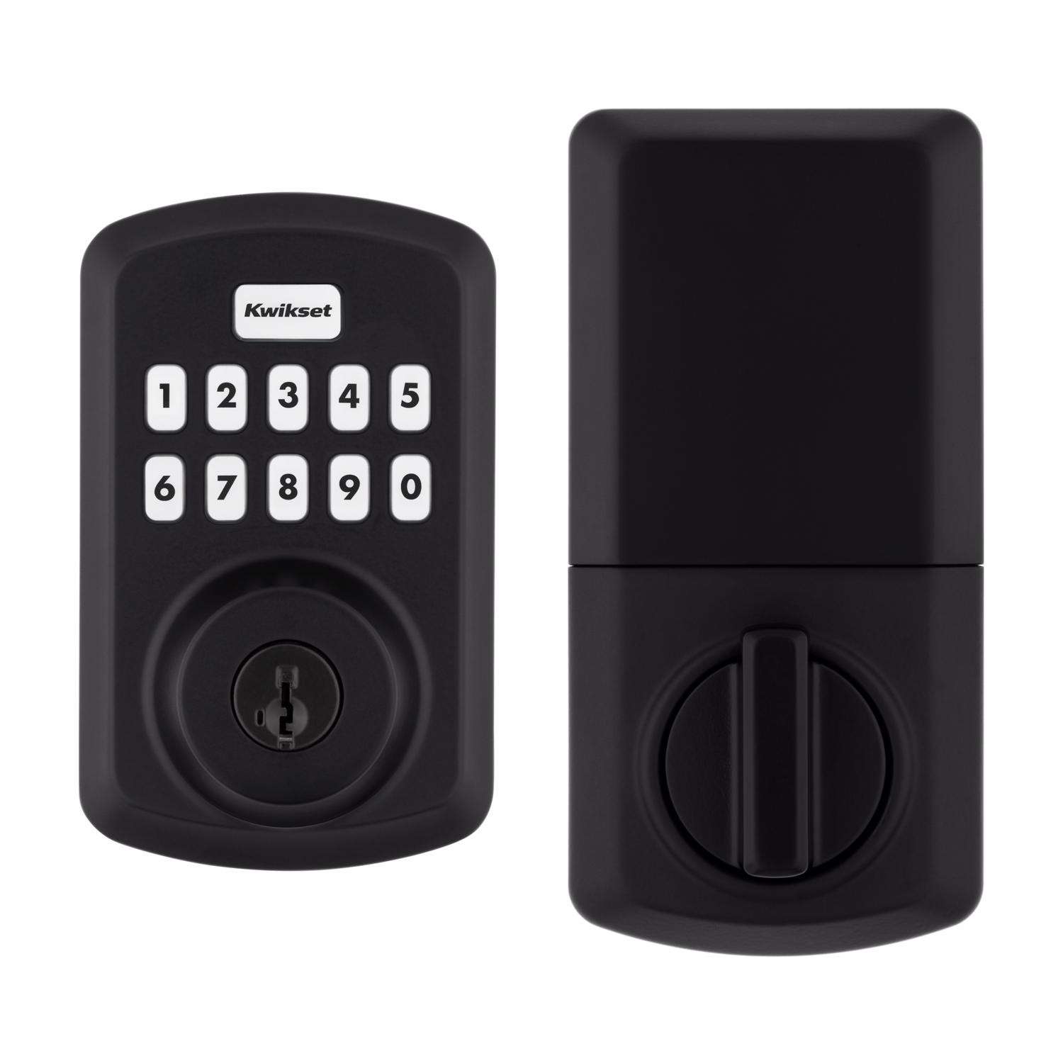 Kwikset Matte Black Metal Wifi Deadbolt Ace Hardware