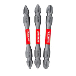 Diablo Phillips 2-1/2 in. L Double-Ended Screwdriver Bit Set Black Oxide 3 pc