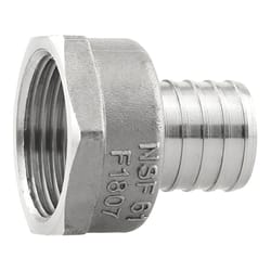 Boshart Industries 1 in. PEX X 1 in. D FPT Stainless Steel Adapter