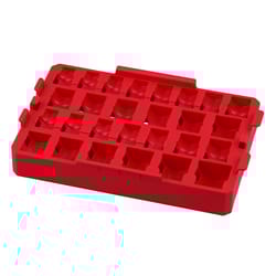 Milwaukee Shockwave 11.99 in. L X 1/2 in. drive Metric and SAE Socket Tray 1 pc
