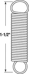 Prime-Line 1-1/2 in. L X 11/32 in. D Extension Spring 2 pk