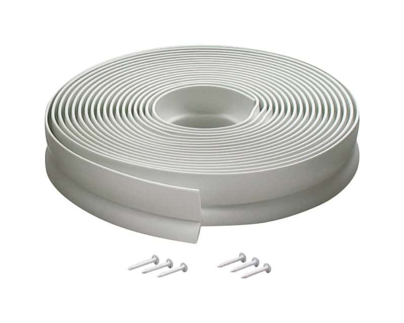 MD White Vinyl Door Set Seal For Garage Doors 30 ft. L x 1 in. Ace Hardware