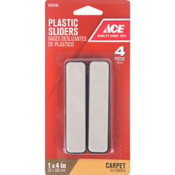 Ace Brown Plastic Slide Glide 4 pk