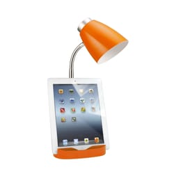 All The Rages Limelights 18.5 in. Orange Organizer Desk Lamp