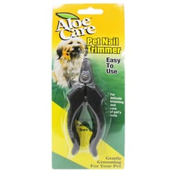 Aloe Care Black/Silver Cat/Dog Nail Clipper 1 pk