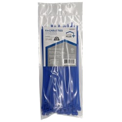 Home Plus 8 in. L Blue Cable Tie 100 pk